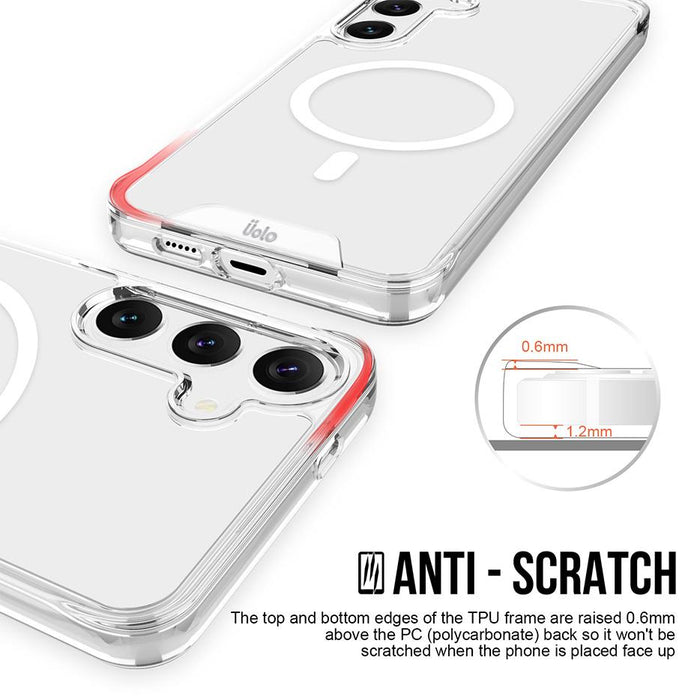 Uolo Soul+ Clear Protective Mag Case for Samsung Galaxy S24