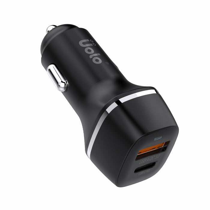 Uolo Volt 30W PD Car Charger with 18W USB A Port