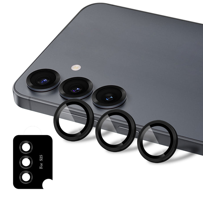 Uolo Shield Camera Lens Glass, Samsung S25, Black