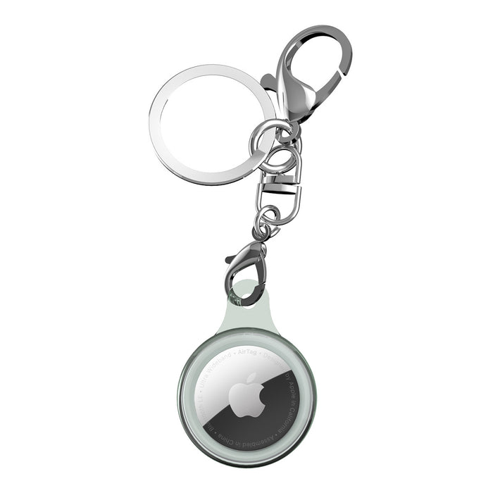 Uolo Soul Clear Protective Case with Key Chain for AirTag