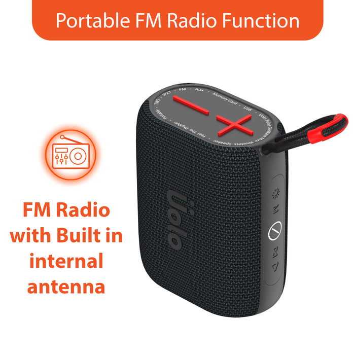 Uolo Pulse GloWave Mini Wireless & FM Radio Speaker