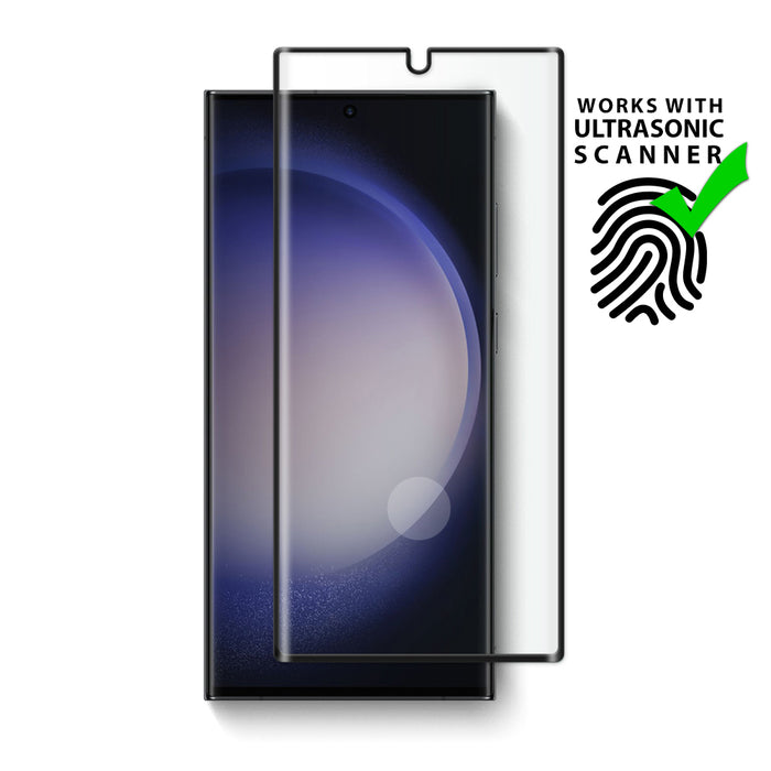 Uolo Shield 3D Tempered Glass Screen Protector (Case Friendly) for Samsung Galaxy S23 Ultra