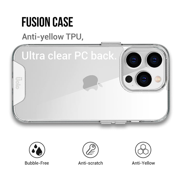 Uolo Soul+ Clear Protective Case for iPhone 14 Pro/13 Pro
