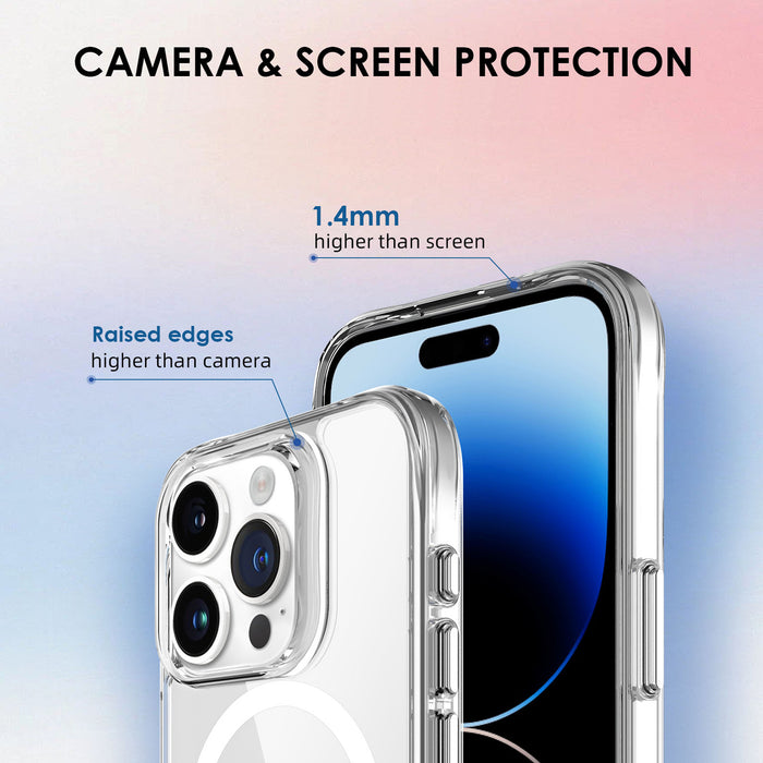 Uolo Soul+ Clear Protective Mag Case for iPhone 15 Pro Max