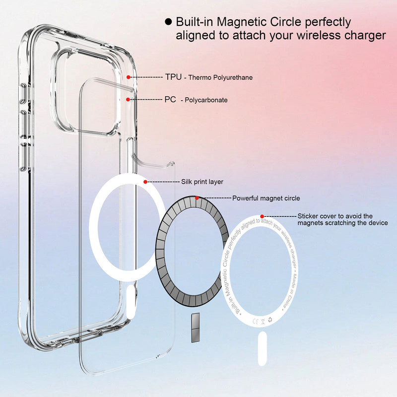 Uolo Soul+ Protective Mag Case for iPhone 15 Pro