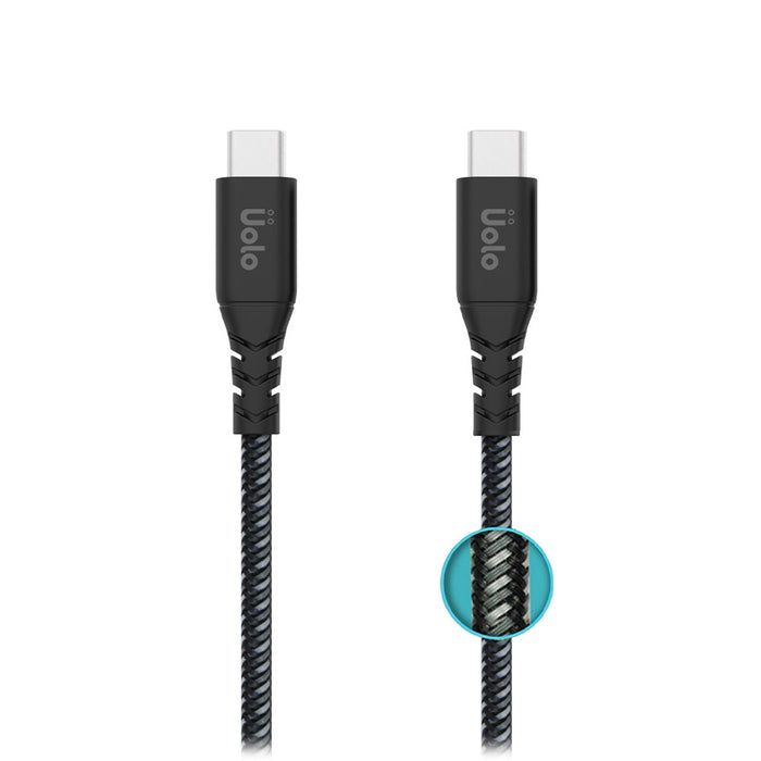 Uolo Link 3m Braided USB C to C Charge & Sync Cable