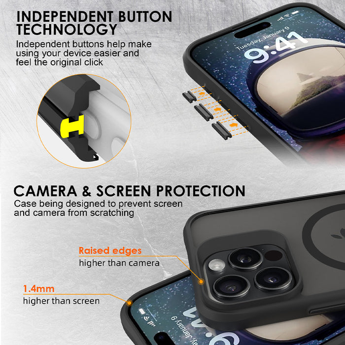 Uolo Soul+ Protective Mag Case for iPhone 16 Pro Max