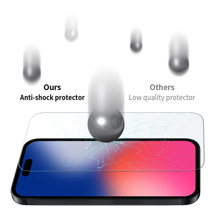 Uolo Protection Bundle for iPhone 16 Plus – Shield Tempered Glass with Alignment Tray & Soul+ Clear MagSafe Case | Screen Protector + Shockproof Slim Case for iPhone 16 Plus