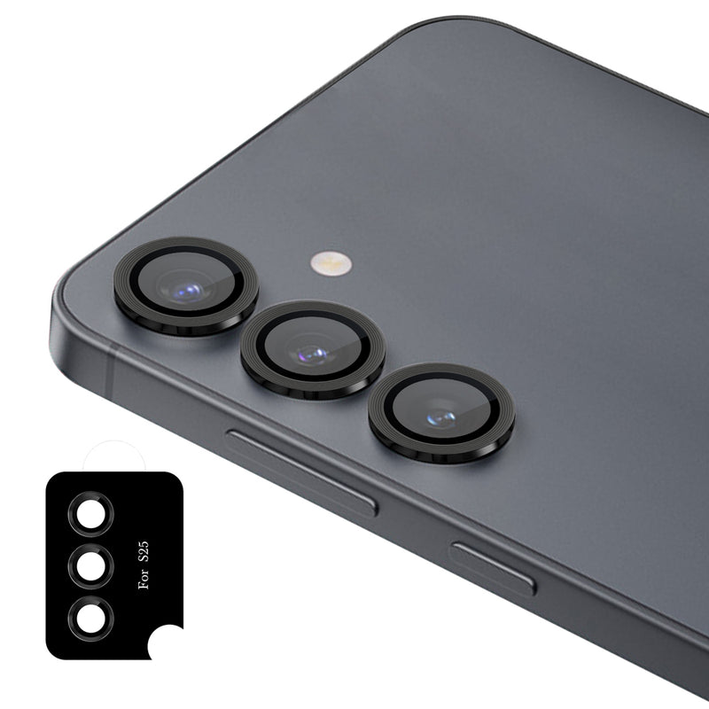 Uolo Shield Camera Lens Glass, Samsung S25, Black