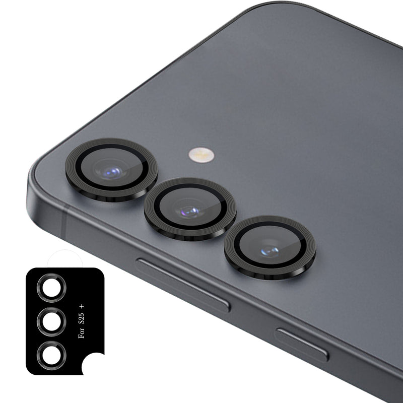 Uolo Shield Camera Lens Glass, Samsung S25+, Black