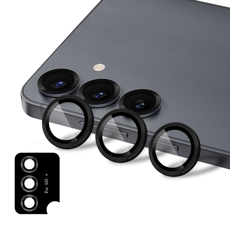 Uolo Shield Camera Lens Glass, Samsung S25+, Black