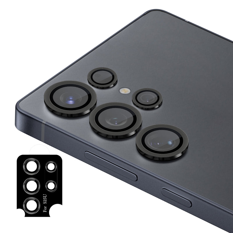 Uolo Shield Camera Lens Glass, Samsung S25 Ultra, Black
