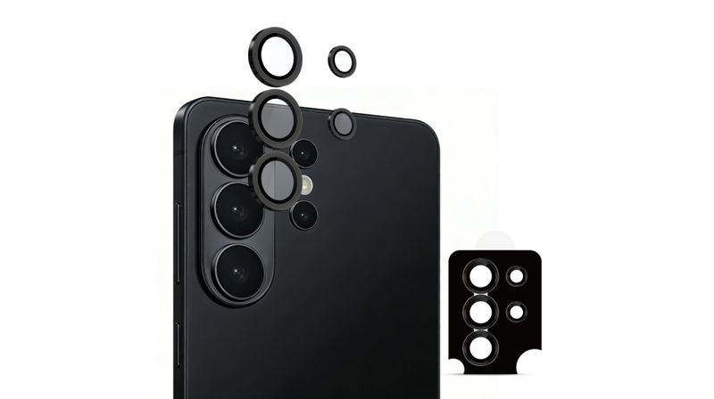 Uolo Shield Camera Lens Glass, Samsung S26 Ultra, Black