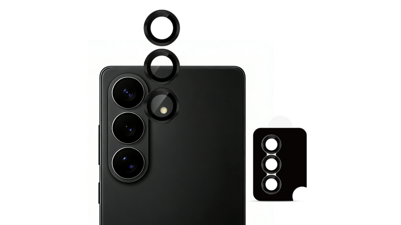 Uolo Shield Camera Lens Glass, Samsung S26/S26+, Black