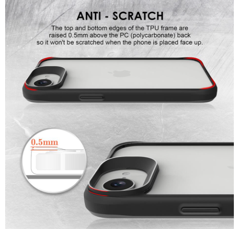 Uolo Soul+ Protective Case, iPhone 16e, Black