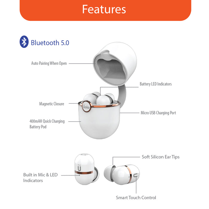 Uolo Pulse Capsule True Wireless Earbuds