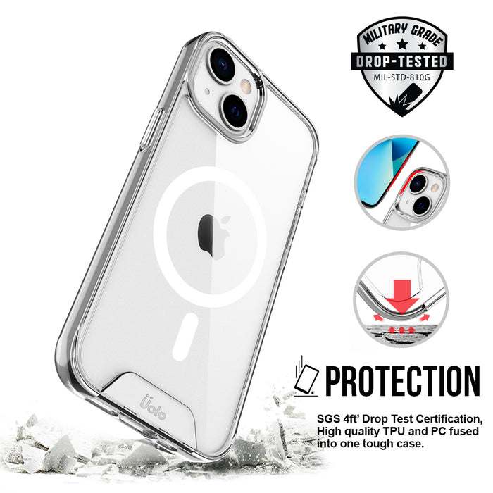 Uolo Soul+ Clear Protective Mag Case for iPhone 14 Plus