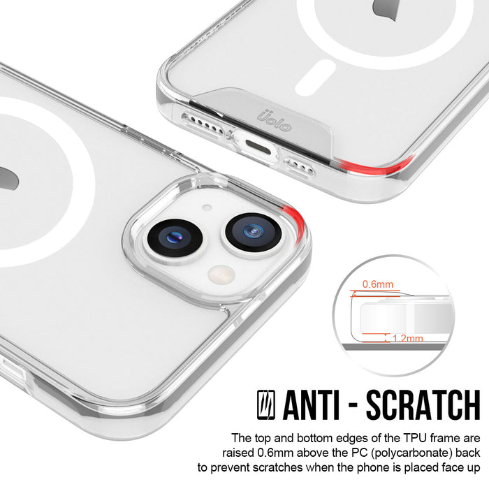Uolo Soul+ Clear Protective Mag Case for iPhone 14 Plus