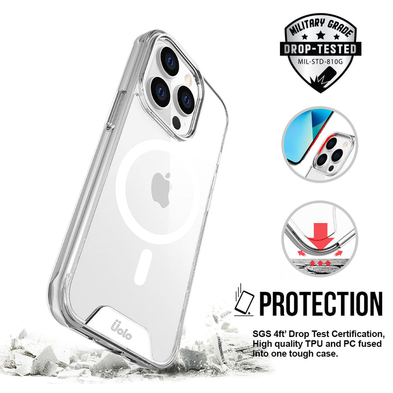 Uolo Soul+ Clear Protective Mag Case for iPhone 14 Pro Max