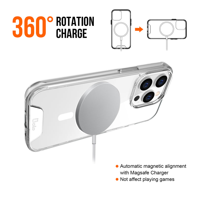 Uolo Soul+ Clear Protective Mag Case for iPhone 14 Pro/13 Pro
