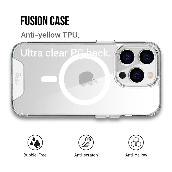 Uolo Soul+ Clear Protective Mag Case for iPhone 14 Pro/13 Pro
