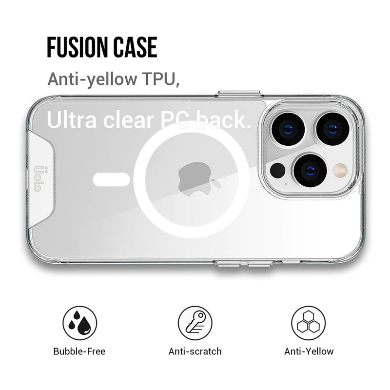 Uolo Soul+ Clear Protective Mag Case for iPhone 14 Pro Max