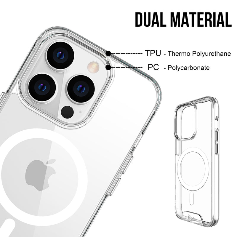 Uolo Soul+ Clear Protective Mag Case for iPhone 14 Pro/13 Pro