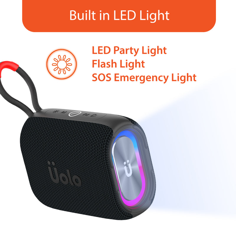 Uolo Pulse GloWave Mini Wireless & FM Radio Speaker