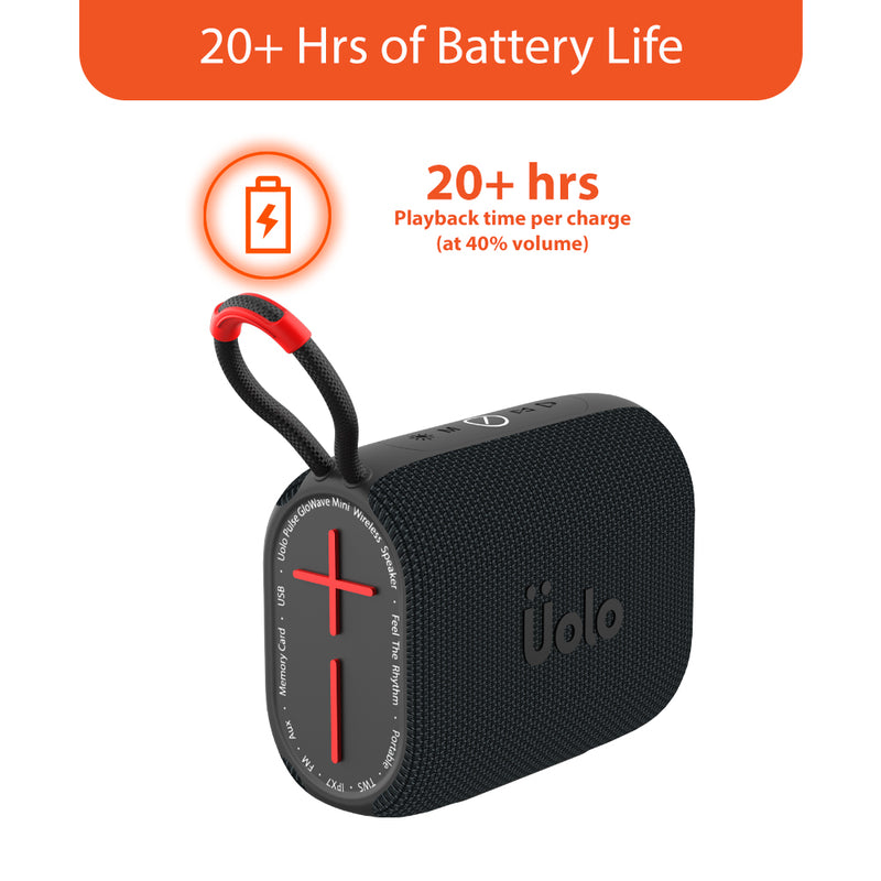 Uolo Pulse GloWave Mini Wireless & FM Radio Speaker
