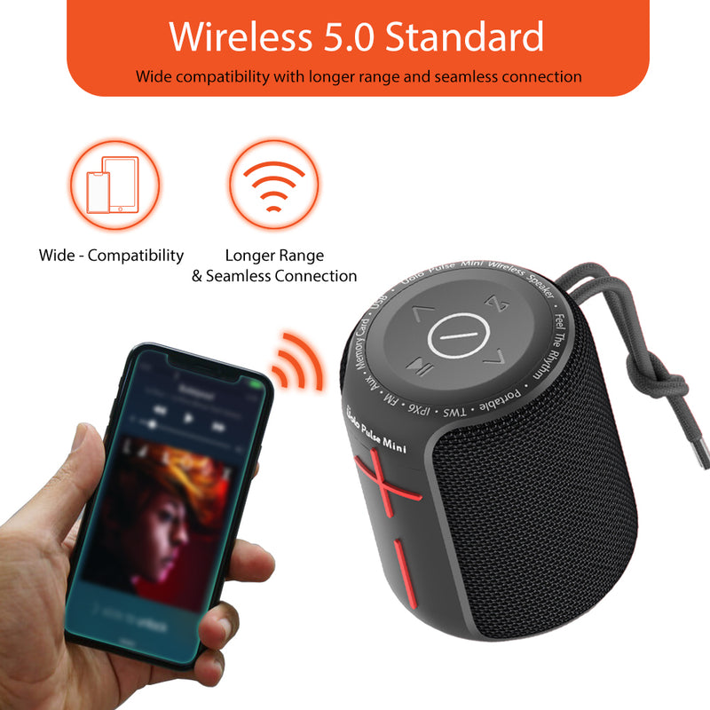 Uolo Pulse Mini Wireless & FM Speaker