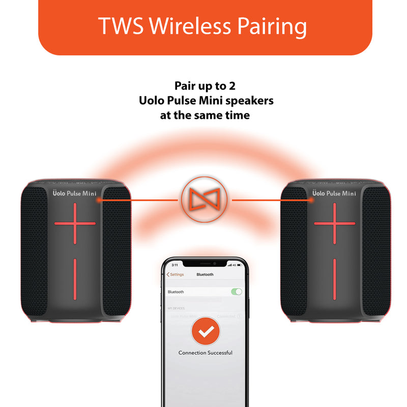 Uolo Pulse Mini Wireless & FM Speaker