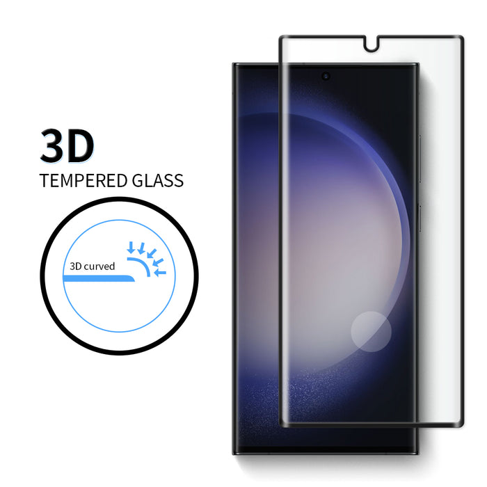 Uolo Shield 3D Tempered Glass Screen Protector (Case Friendly) for Samsung Galaxy S23 Ultra