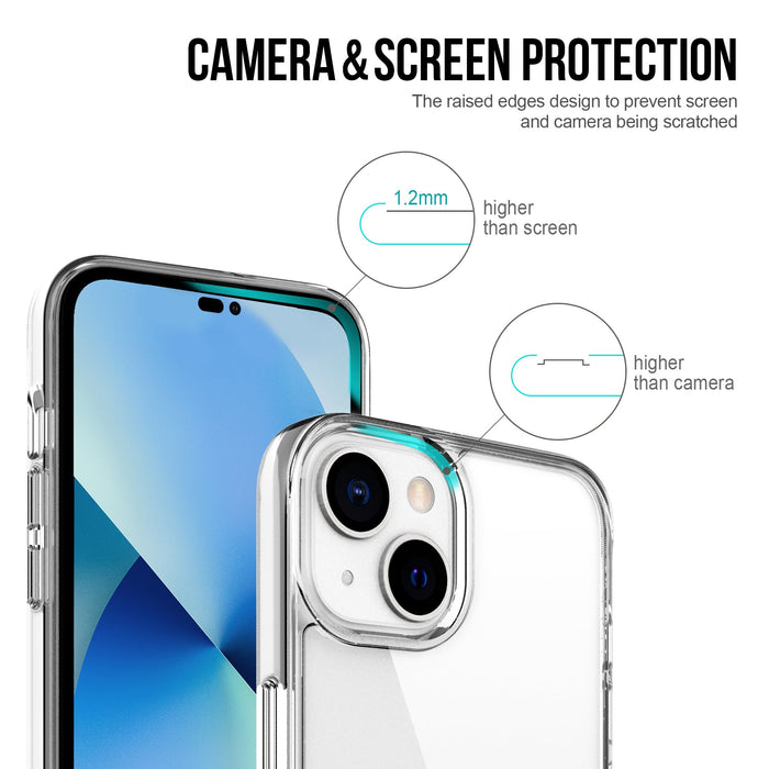 Uolo Soul+ Clear Protective Case for iPhone 14/13