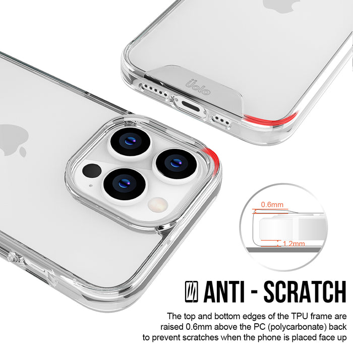 Uolo Soul+ Clear Protective Case for iPhone 14 Pro/13 Pro