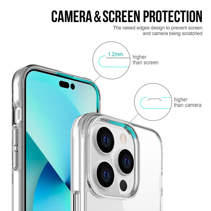 Uolo Soul+ Clear Protective Case for iPhone 14 Pro/13 Pro