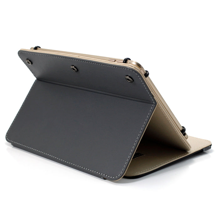 Uolo TabFolio, Universal Folio Case for 7in - 8in Tablet, Black/Grey