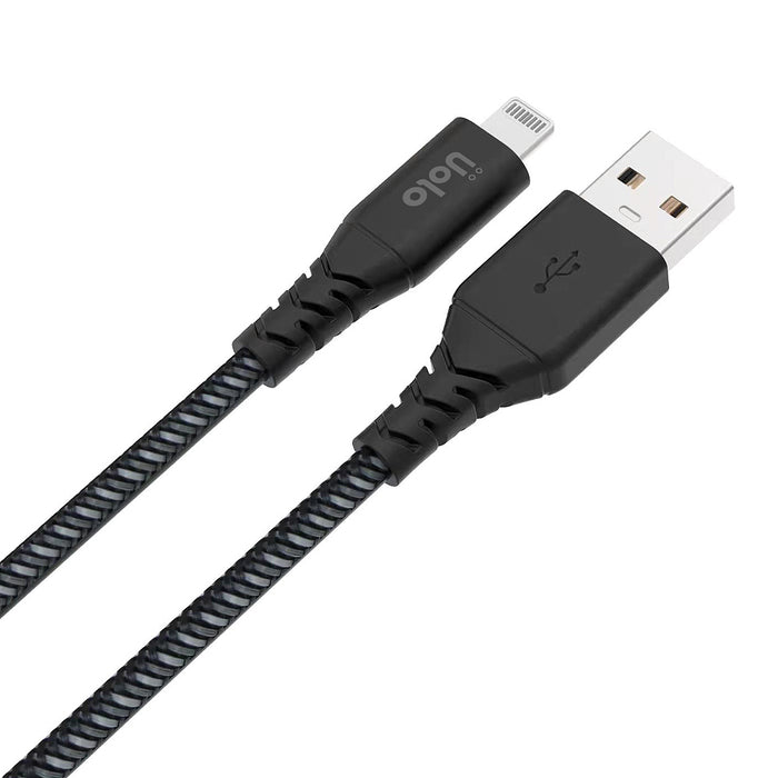 Uolo Link 2m Braided Lightning to USB A Charge & Sync Cable