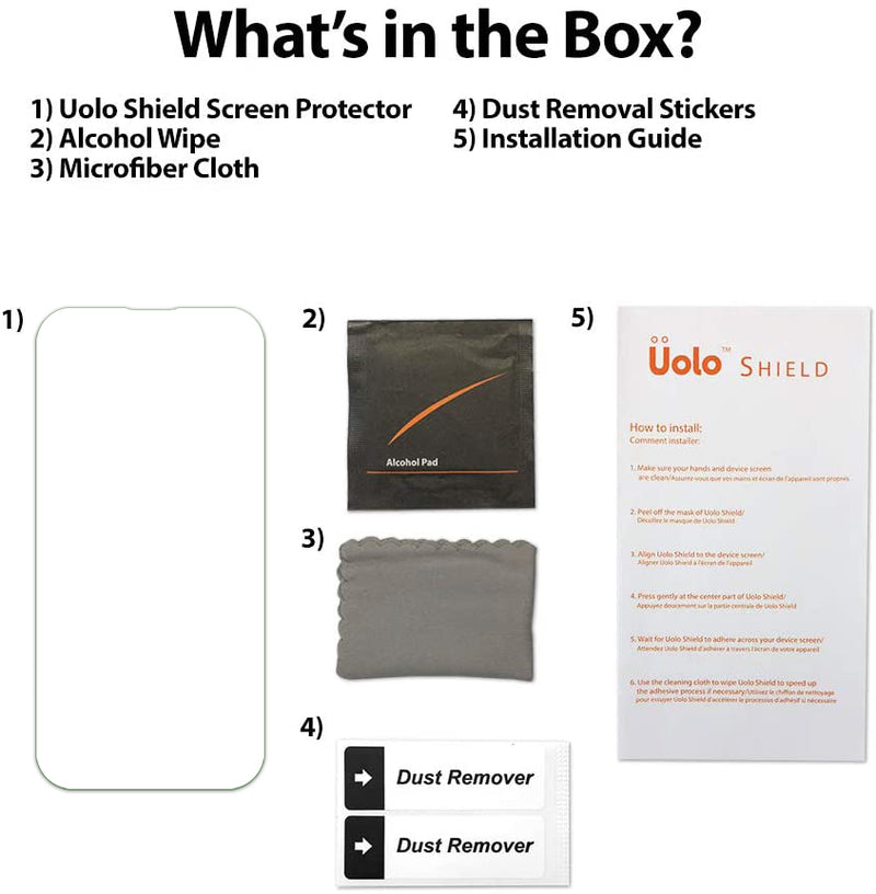 Uolo Shield Premium Dragon Glass Screen Protector for iPhone 14 Pro Max