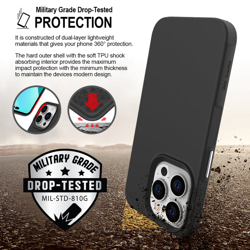Uolo Guardian Dual-Layer Protective Case, iPhone 14 Pro/13 Pro