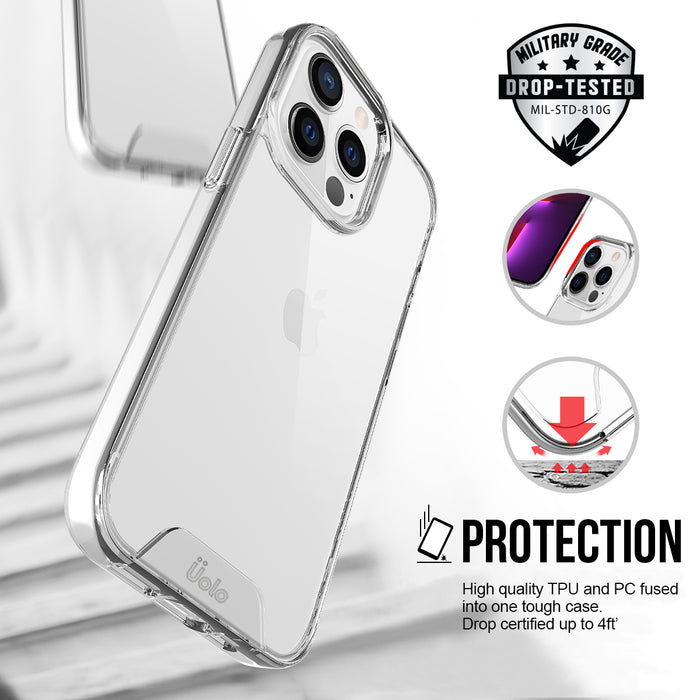 Uolo Soul+ Clear Protective Case for iPhone 13 Pro